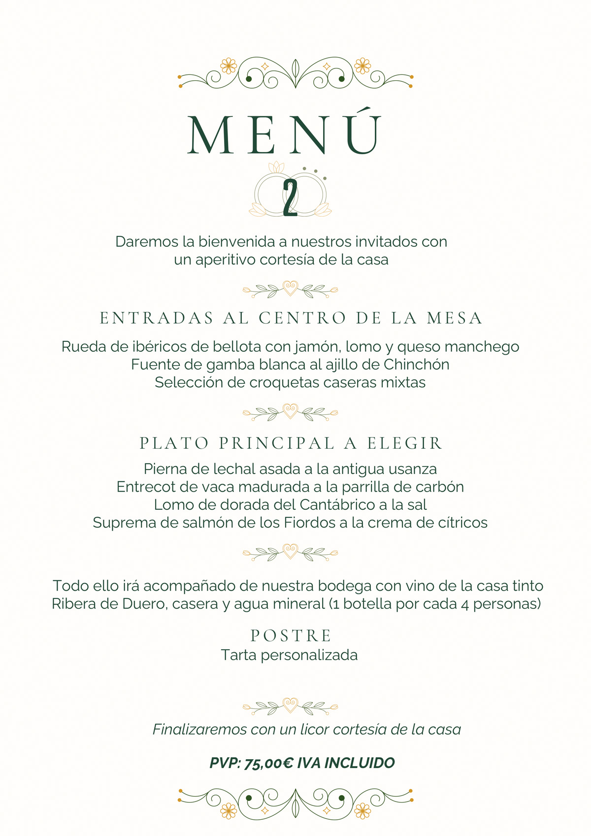 Menú Comunión Oficial 2026-12027 * Menú 2